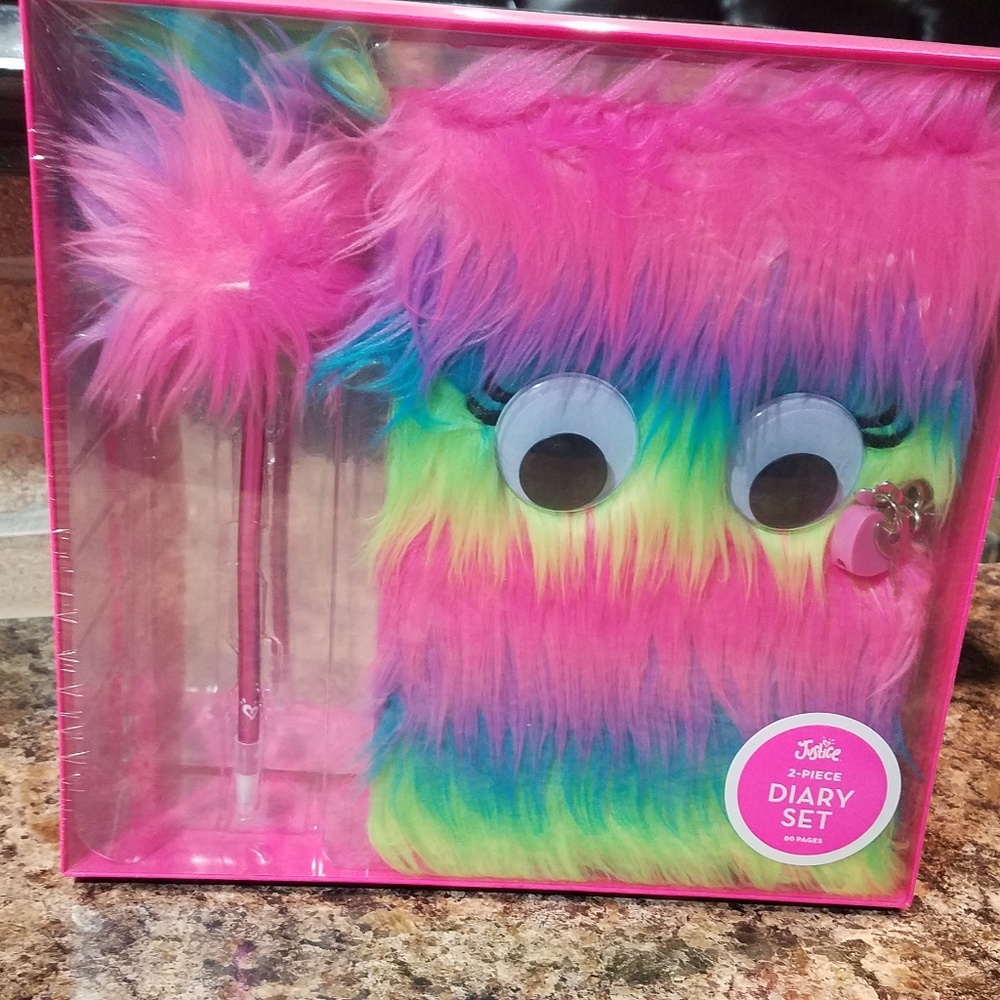 New! Furry monster diary set